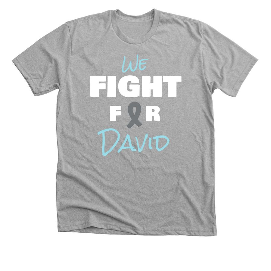 Help David Fight, a Athletic Heather Premium Unisex Tee