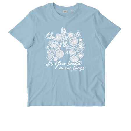 It?s Your Breath In Our Lungs, a Sky Blue Stanley/Stella Unisex Crafter Tee