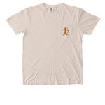 Holy Ghost Weiner Roast Pocket Tee, a Ivory Comfort Colors Pocket Tee (back-view)
