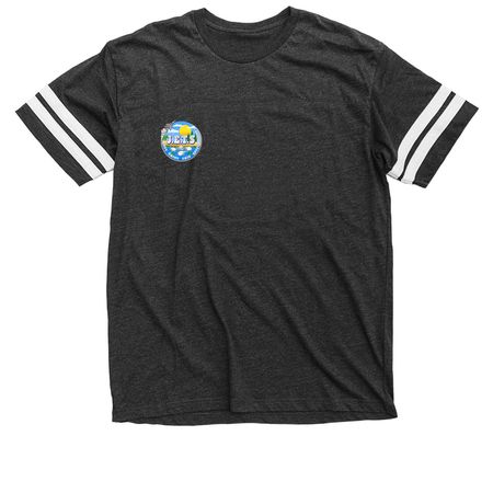 Just Enjoy This Shirt, a Vintage Smoke / White Football Jersey Tee