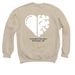Put Our Minds To It, a Sand Crewneck Sweatshirt (back-view)