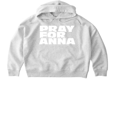 Pray for Anna - Women's Hoodie, a Cool Heather Grey Stanley/Stella Women?s Stella Nora Pullover Hoodie
