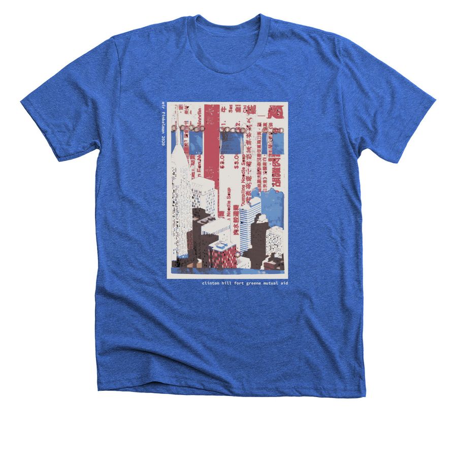 NYC by Mir Finkelman, a Heather True Royal Premium Unisex Tee
