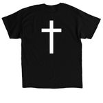 Promised Grace Cross Athletic, a Black Classic Unisex Tee (back-view)