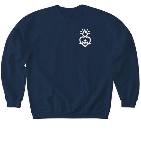 Her New Frontier Apparel, a Navy Softstyle Crewneck Sweatshirt