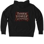 DARK HORSE REAPERS ACTIVE WEAR, a Black Nike Club Fleece Pullover Hoodie (back-view)