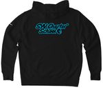 Charter athleisure, a Black Nike Club Fleece Pullover Hoodie (back-view)
