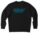 Charter athleisure, a Black Nike Club Fleece Crewneck Sweatshirt (back-view)