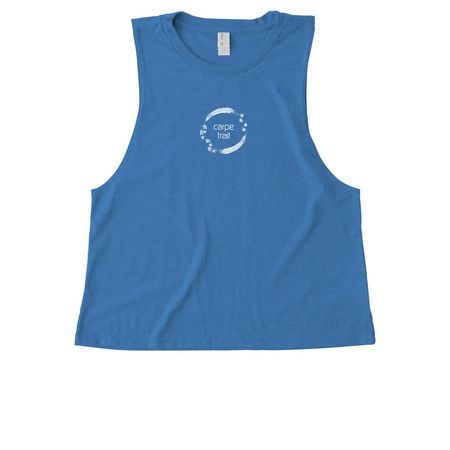 CARPE&nbsp; TRAIL&nbsp; MUSCLE TANK, a Azure Blue Allmade Eco Triblend Women?s Muscle Tank