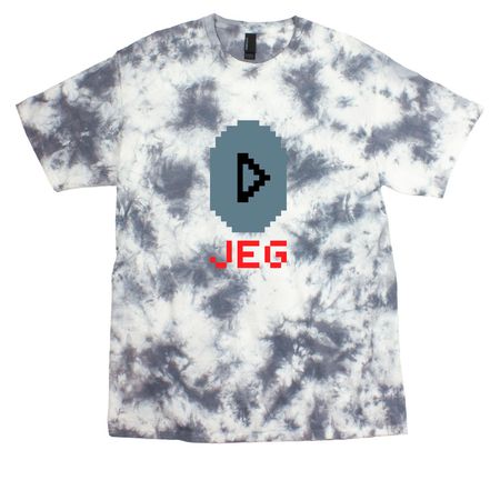 JEG Tee, a Grey Crystal Tie Dye Tee