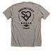 Lester, a Heather Stone Premium Unisex Tee (back-view)