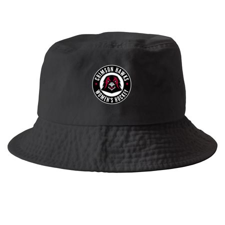 Printed Hats, a Black Printed Bucket Hat