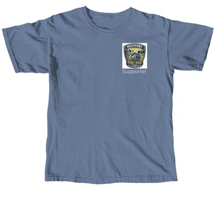 Support Westport Fire and EMS&nbsp;, a Blue Jean Comfort Colors Unisex Tee