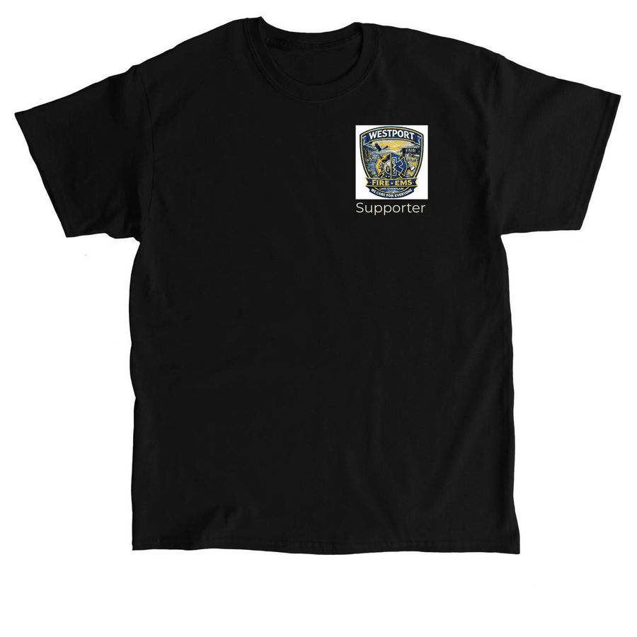 Support Westport Fire and EMS&nbsp;, a Black Classic Unisex Tee