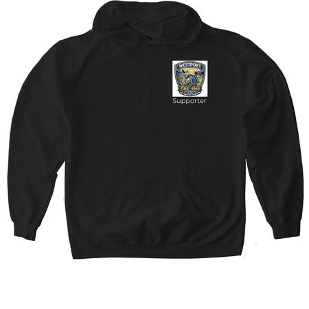Support Westport Fire and EMS&nbsp;, a Black Gildan Softstyle Pullover Hoodie