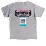 Supporting Adult Cancer Fighters, a Sport Grey Classic Unisex Tee (back-view)