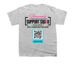 Supporting Adult Cancer Fighters, a Sport Grey Youth Unisex Tee (back-view)