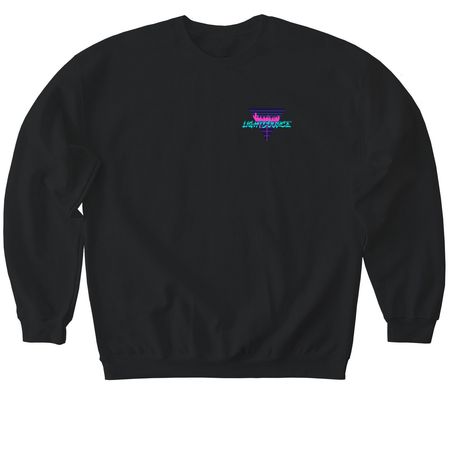 LightSource Logo Merch, a Black Softstyle Crewneck Sweatshirt