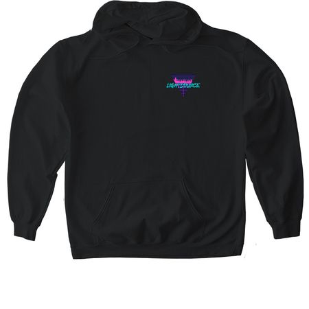 LightSource Logo Merch, a Black Gildan Softstyle Pullover Hoodie