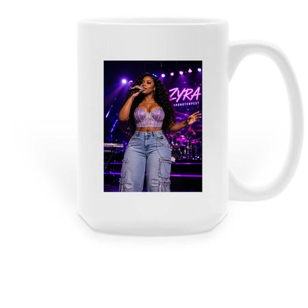 Zyra C, a White Large Coffee Mug