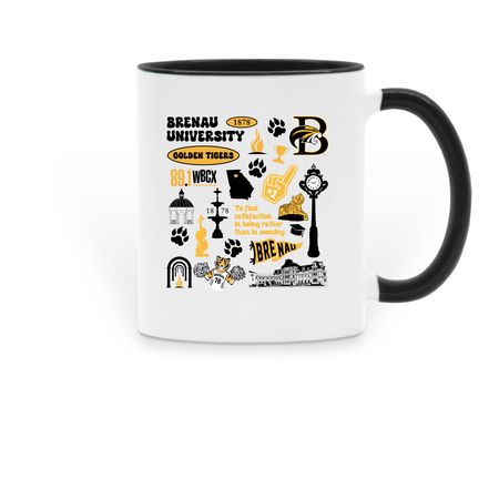 Brenau Community Mug, a Black Two-Tone Ceramic Mug