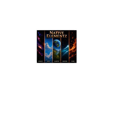 Native Elementz Mousepad 3, a White Full Color Mouse Pad