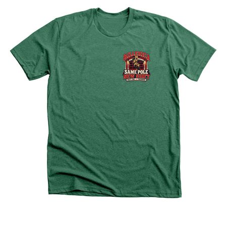 Mac 2?s to Firehouse #2, a Heather Grass Green Premium Unisex Tee