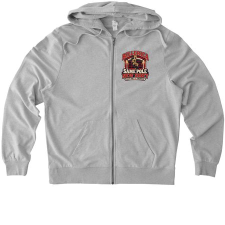 Mac 2?s to Firehouse #2, a Granite Grey Heather Allmade Organic French Terry Zip Up Hoodie