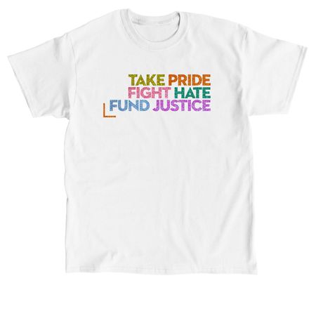 Take Pride 2026, a White Classic Unisex Tee