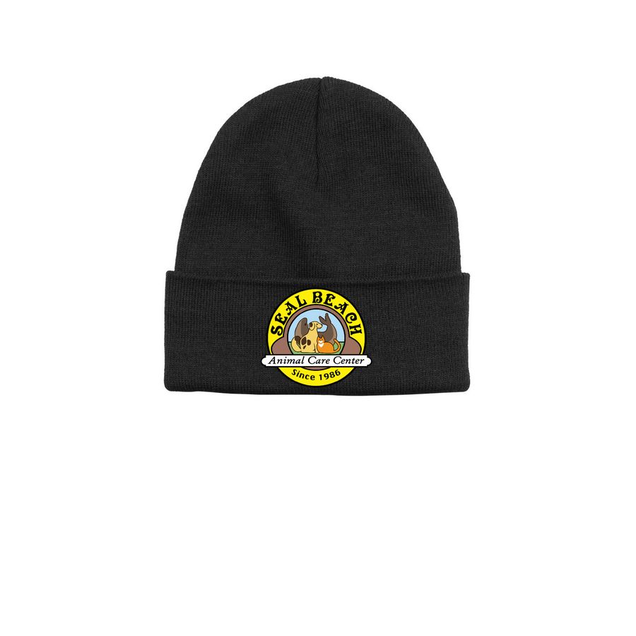 SBACC Printed Base Camp Beanie, a Black Printed Base Camp Beanie