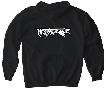 Blood Rius&nbsp;, a Black Gildan Softstyle Pullover Hoodie (back-view)