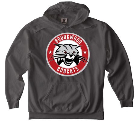 Brookwood Bobcats Spirit Wear 2, a Pepper Comfort Colors Pullover Hoodie