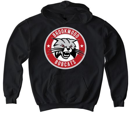 Brookwood Bobcats Spirit Wear 2, a Black Softstyle Youth Pullover Hoodie