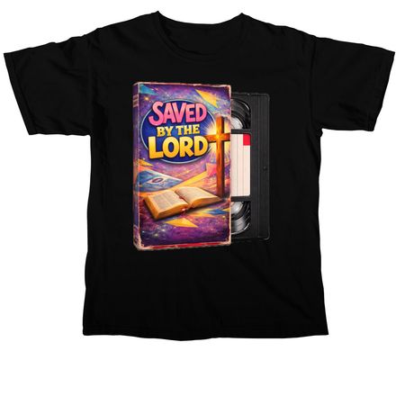 Saved VHS, a Black Comfort Colors Unisex Tee