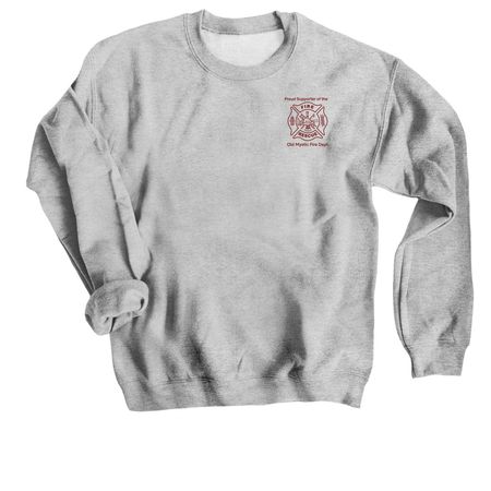 OMFD Supporter Shirt with Seal - Gray, a Sport Grey Crewneck Sweatshirt