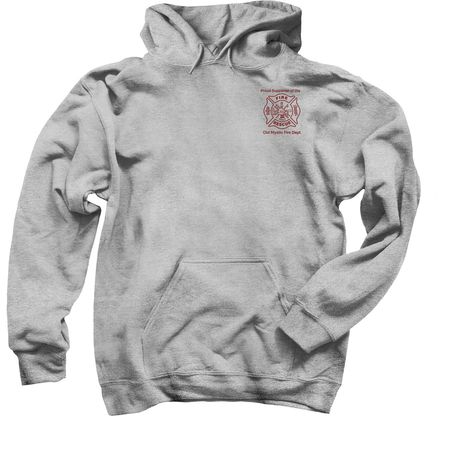 OMFD Supporter Shirt with Seal - Gray, a Sport Grey Pullover Hoodie