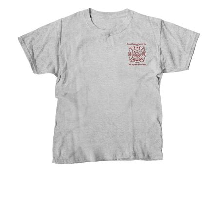 OMFD Supporter Shirt with Seal - Gray, a Sport Grey Youth Unisex Tee