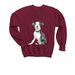 BrisaBrave&nbsp;, a Maroon Youth Crewneck Sweatshirt