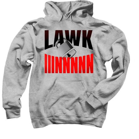 LAWK IN (dark font), a Sport Grey Pullover Hoodie