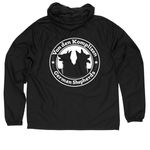 VDK Jackets, a Black Quarter-Zip Windbreaker (back-view)