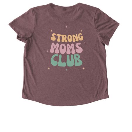 Strong Mom's Club, a Vintage Rose Allmade Eco Triblend Women?s Scoop Neck Tee