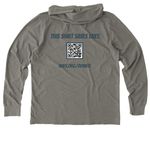 Save Briggs Animal Adoption Center, a Driftwood Grey Allmade Organic Cotton Mineral Dye Hoodie Tee (back-view)