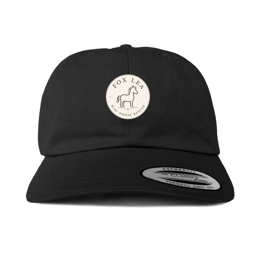 Fox Lea Hats, a Black Printed Classic Baseball Cap