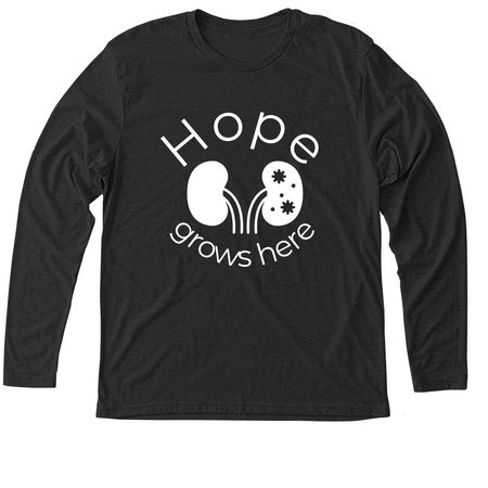 Hope grows here, a Vintage Black Triblend Long Sleeve Tee