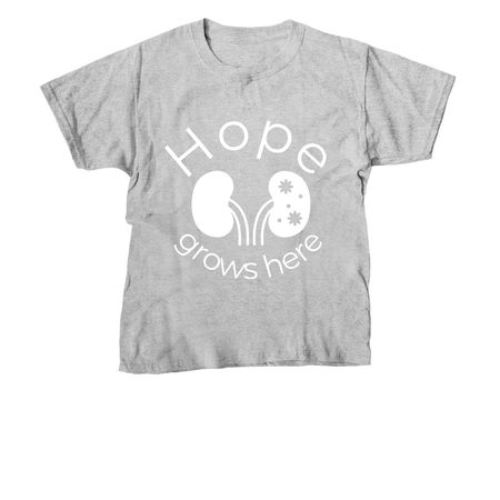 Hope grows here, a Sport Grey Youth Unisex Tee