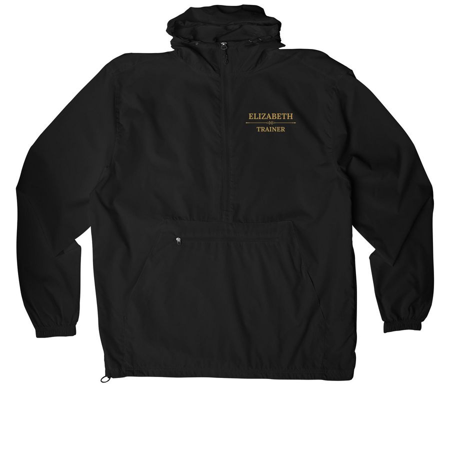 Elizabeth | TVF Equestrian Team Anorak, a Black Packable Anorak