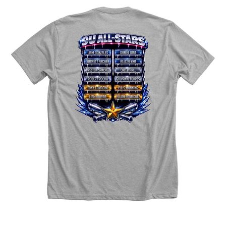 Baseball 9U Specials, a Athletic Heather Premium Unisex Tee (back-view)