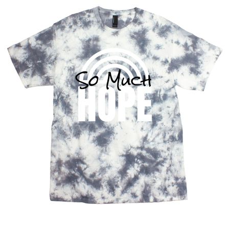 SO MUCH HOPE, a Grey Crystal Tie Dye Tee