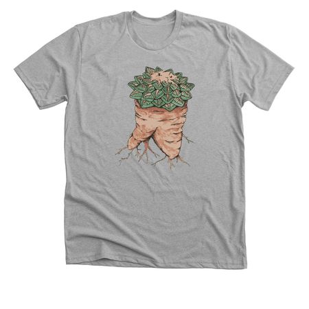Ariocarpus&nbsp;kotschoubeyanus illustration, a Athletic Heather Premium Unisex Tee