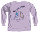 Schmaltz Long Sleeve Tee, a Orchid Comfort Colors Long Sleeve Tee (back-view)